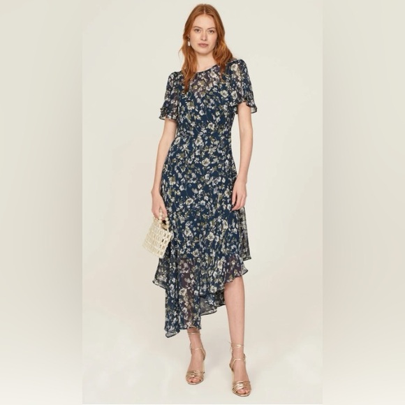 knee length dresses for ladies Revery Floral Long Sleeve Maxi Dress main image 1